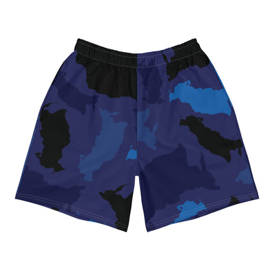 Russia Midnight Men's Athletic Long Shorts - LocationCamo.com