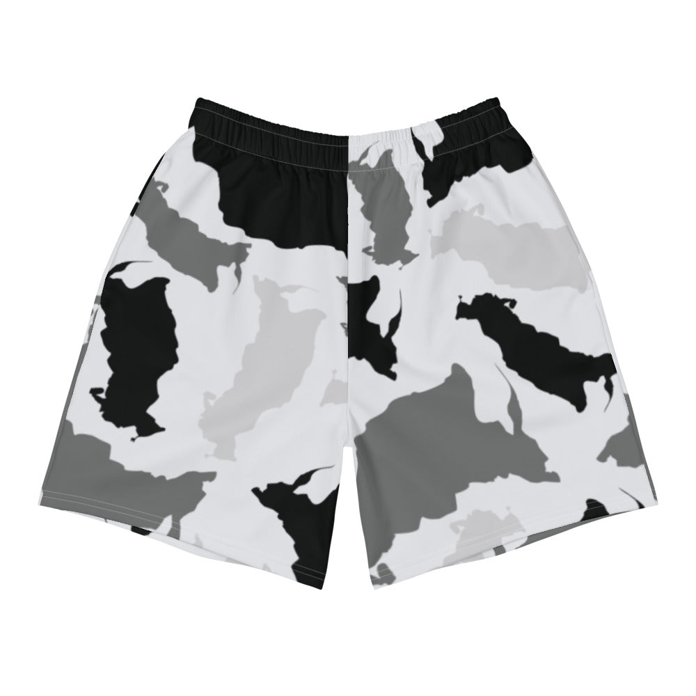 Russia Arctic Men's Athletic Long Shorts - LocationCamo.com