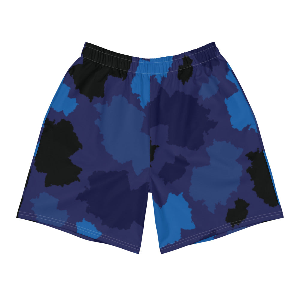 Germany Midnight Men's Athletic Long Shorts - LocationCamo.com