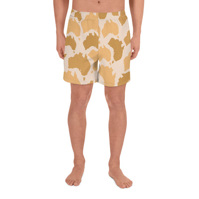 Australia Desert Men's Athletic Long Shorts - Custom Camo Clothing - [new_brand] - [camo] - [camoflage] - [apparel] - [location] - [new_brand] - [custom] - [clothing]