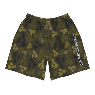 UK Forest Men's Athletic Long Shorts - Custom Camo Clothing - [new_brand] - [camo] - [camoflage] - [apparel] - [location] - [new_brand] - [custom] - [clothing]