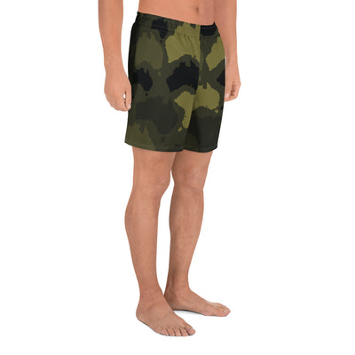 Australia Forest Men's Athletic Long Shorts - Custom Camo Clothing - [new_brand] - [camo] - [camoflage] - [apparel] - [location] - [new_brand] - [custom] - [clothing]