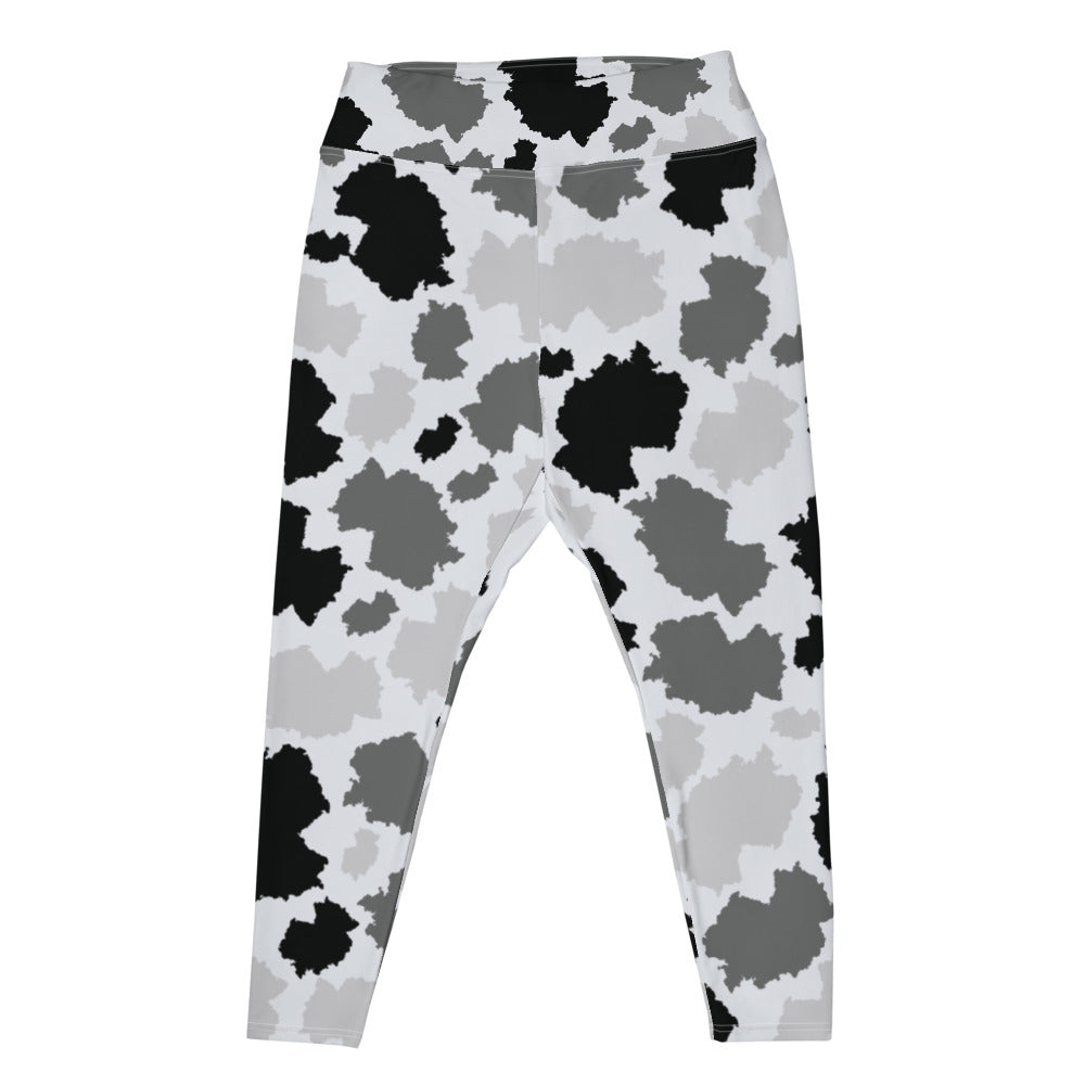 Germany Arctic All-Over Print Plus Size Leggings - LocationCamo.com