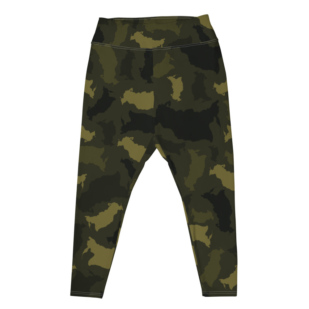 Russia Forest All-Over Print Plus Size Leggings - LocationCamo.com