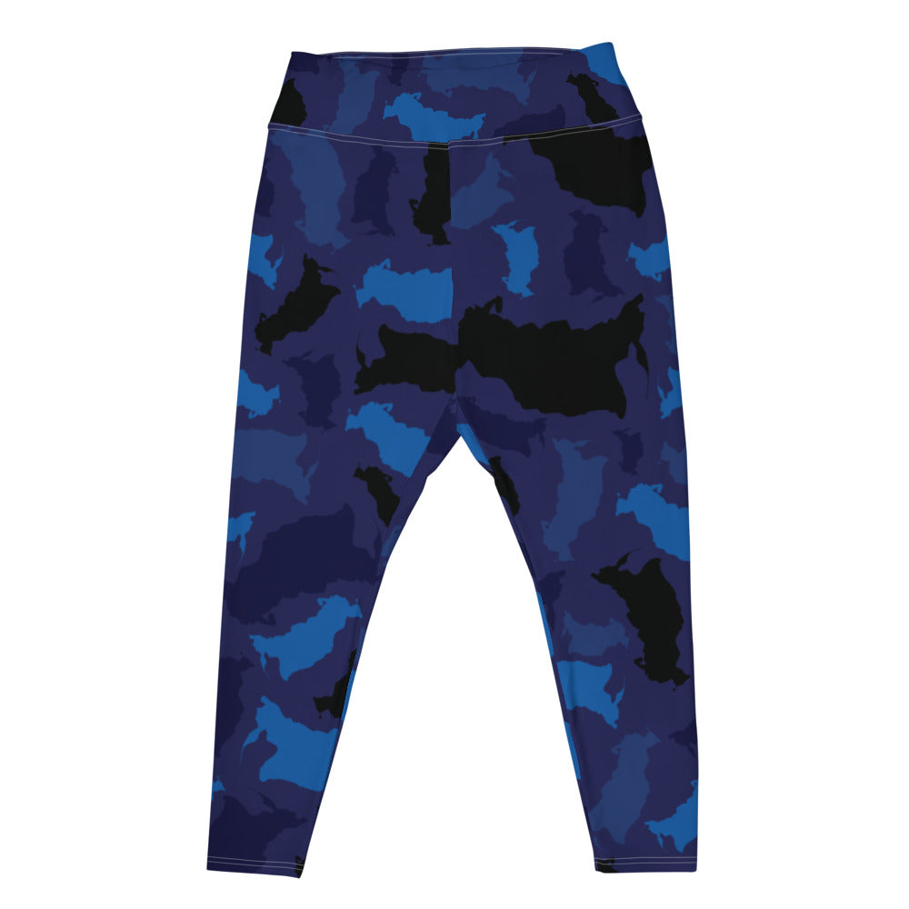 Russia Midnight All-Over Print Plus Size Leggings - LocationCamo.com