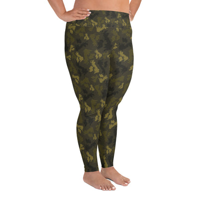 UK Forest All-Over Print Plus Size Leggings - Custom Camo Clothing - [new_brand] - [camo] - [camoflage] - [apparel] - [location] - [new_brand] - [custom] - [clothing]