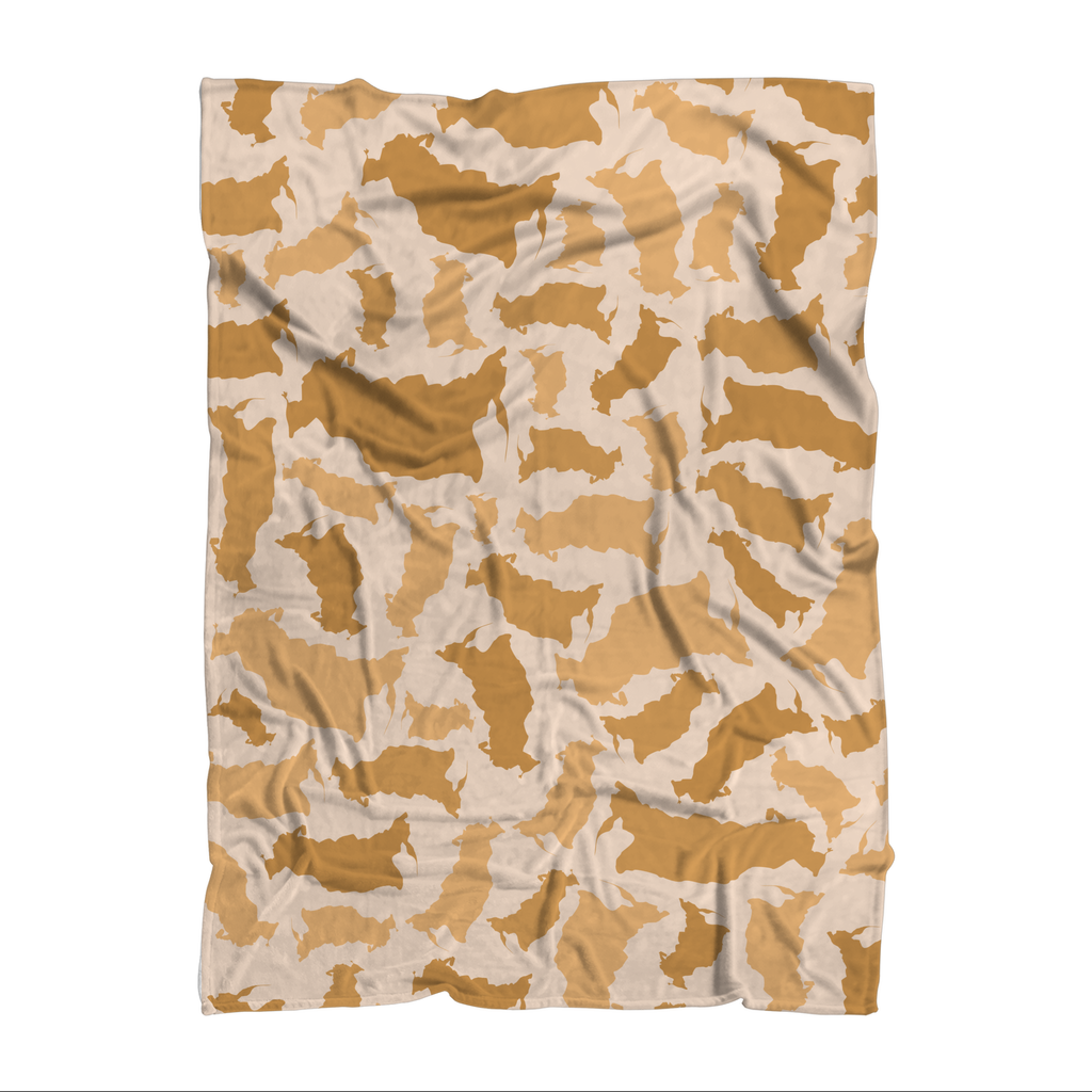 Russia Desert Sublimation Throw Blanket - LocationCamo.com