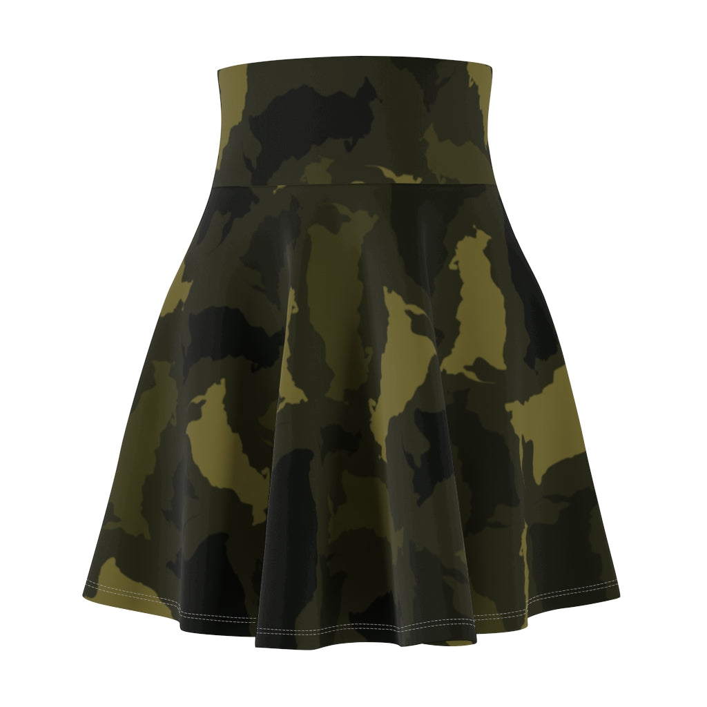 Russia Forest Women's Skater Skirt - LocationCamo.com