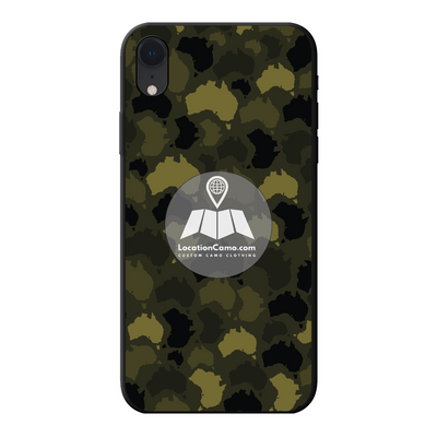 Australia Forest Back Printed Black Soft Phone Case - Custom Camo Clothing - [new_brand] - [camo] - [camoflage] - [apparel] - [location] - [new_brand] - [custom] - [clothing]