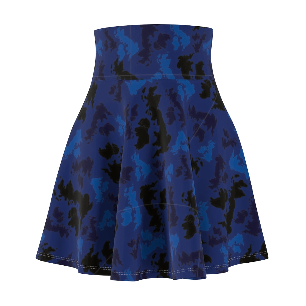 UK Midnight Women's Skater Skirt - Custom Camo Clothing - [new_brand] - [camo] - [camoflage] - [apparel] - [location] - [new_brand] - [custom] - [clothing]