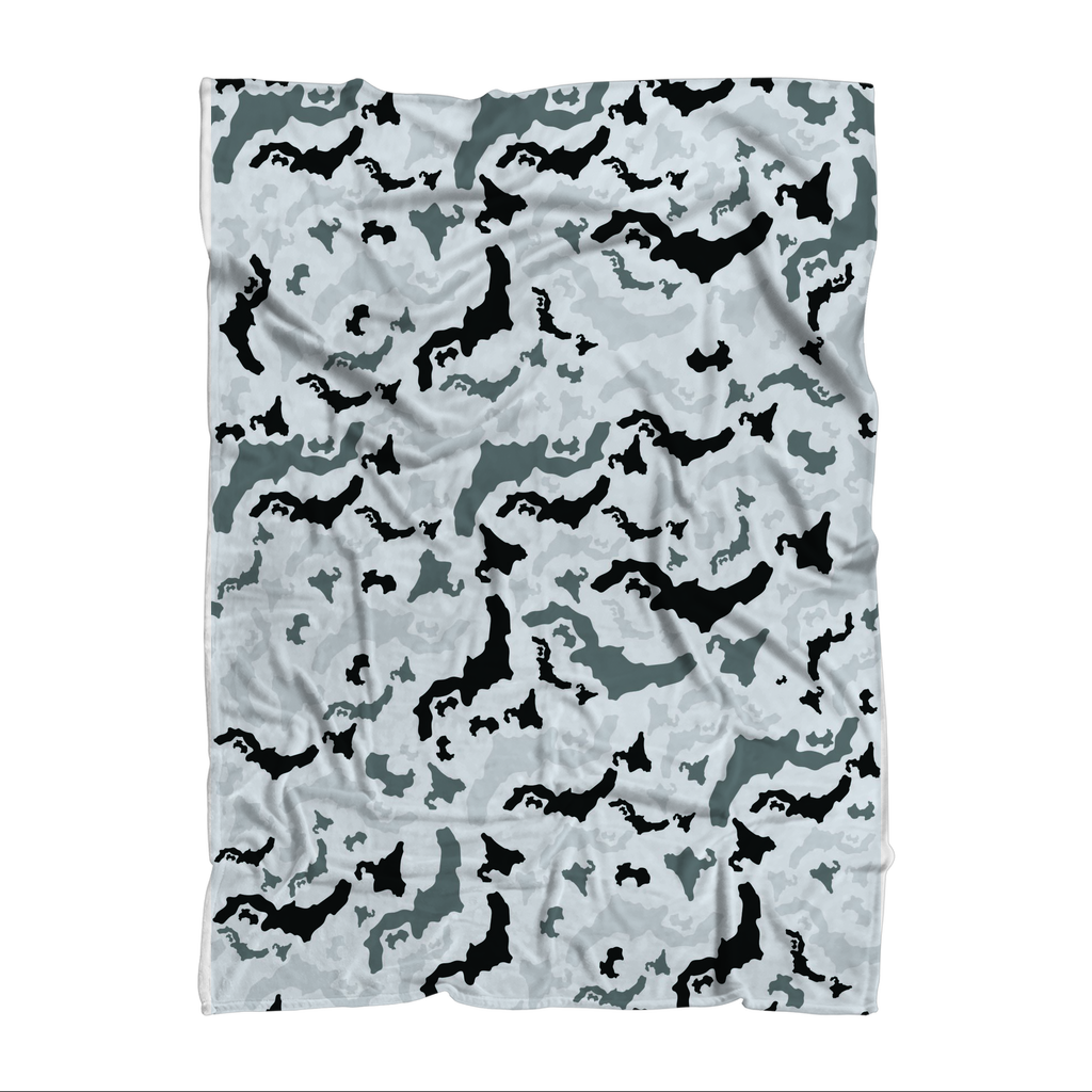 Japan Arctic Sublimation Throw Blanket - LocationCamo.com