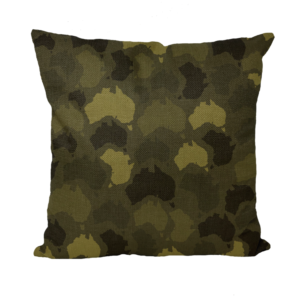 Australia Forest Throw Pillow with Insert - Custom Camo Clothing - [new_brand] - [camo] - [camoflage] - [apparel] - [location] - [new_brand] - [custom] - [clothing]