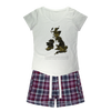 UK Forest Women's Sleepy Tee and Flannel Short - Custom Camo Clothing - [new_brand] - [camo] - [camoflage] - [apparel] - [location] - [new_brand] - [custom] - [clothing]