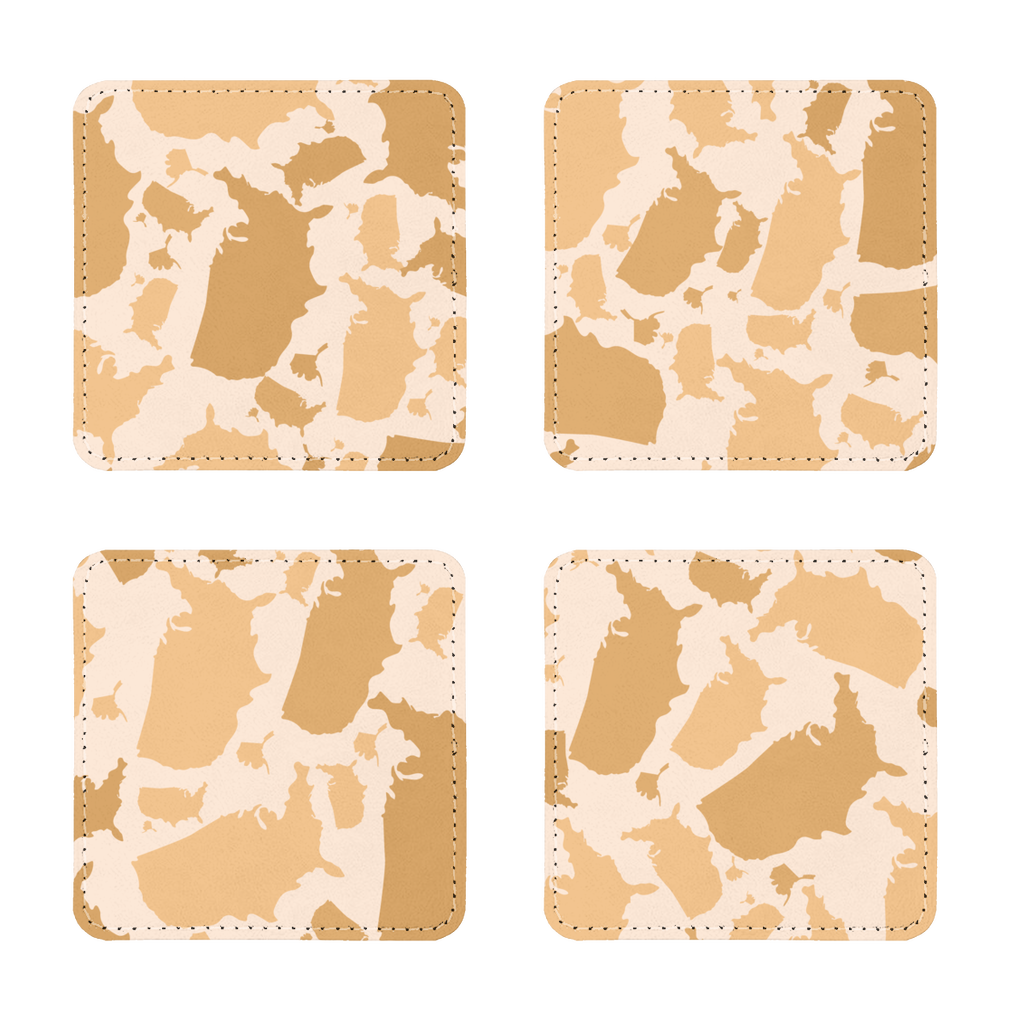 USA Desert Sublimation Coasters Pack of Four - LocationCamo.com