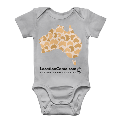 Australia Desert Classic Baby Onesie Bodysuit - Custom Camo Clothing - [new_brand] - [camo] - [camoflage] - [apparel] - [location] - [new_brand] - [custom] - [clothing]