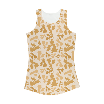 UK Desert Women Performance Tank Top - Custom Camo Clothing - [new_brand] - [camo] - [camoflage] - [apparel] - [location] - [new_brand] - [custom] - [clothing]