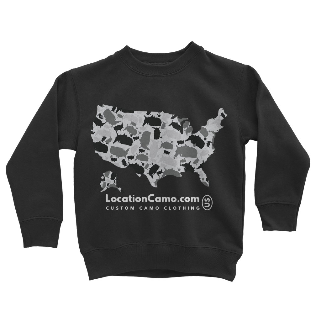 USA Arctic Classic Kids Sweatshirt - LocationCamo.com