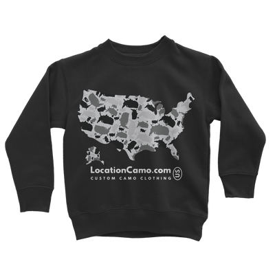 USA Arctic Classic Kids Sweatshirt - LocationCamo.com