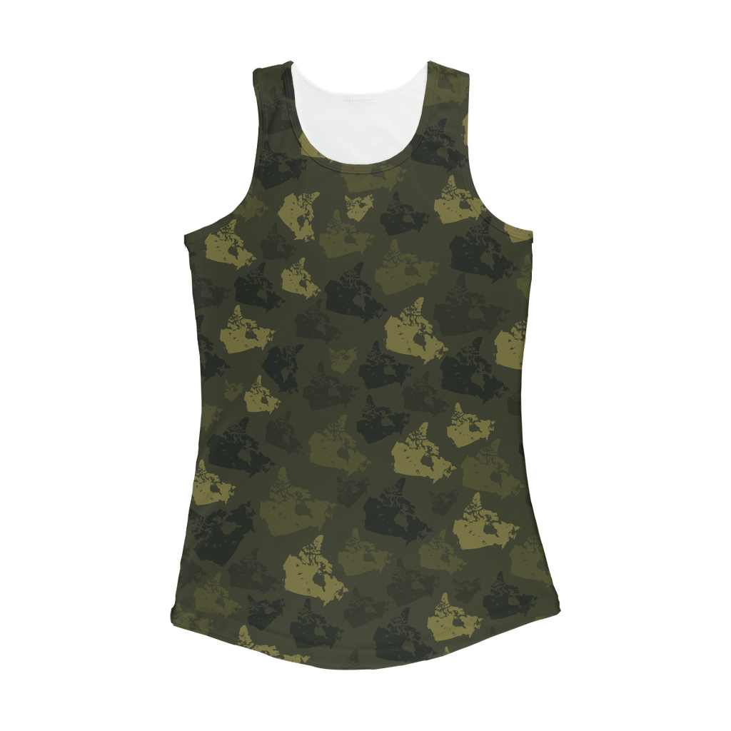 Canada Forest Women Performance Tank Top - Custom Camo Clothing - [new_brand] - [camo] - [camoflage] - [apparel] - [location] - [new_brand] - [custom] - [clothing]