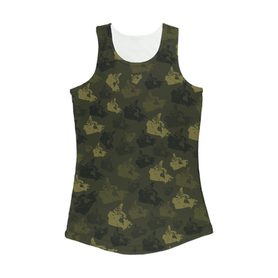 Canada Forest Women Performance Tank Top - Custom Camo Clothing - [new_brand] - [camo] - [camoflage] - [apparel] - [location] - [new_brand] - [custom] - [clothing]