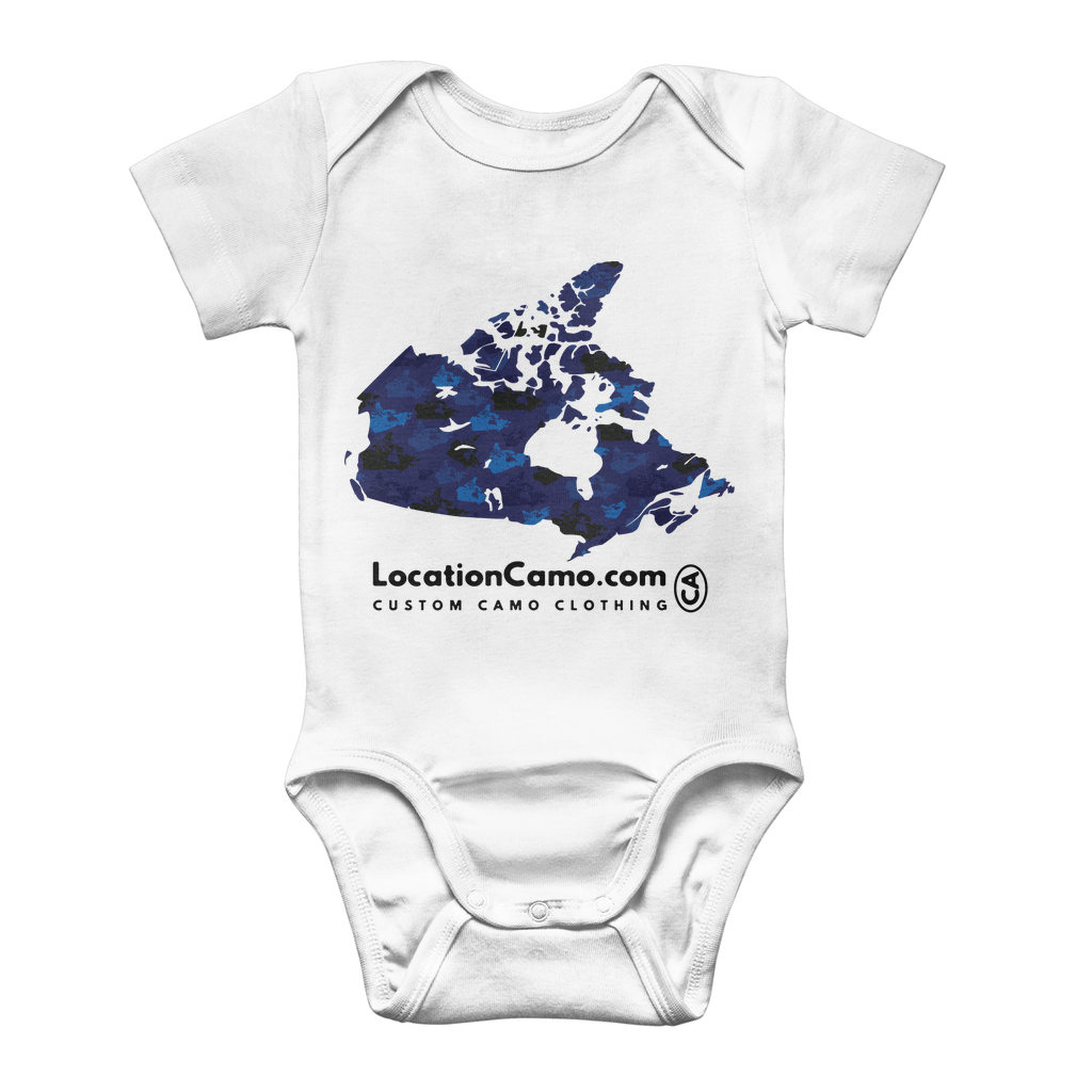 Canada Midnight Classic Baby Onesie Bodysuit - Custom Camo Clothing - [new_brand] - [camo] - [camoflage] - [apparel] - [location] - [new_brand] - [custom] - [clothing]