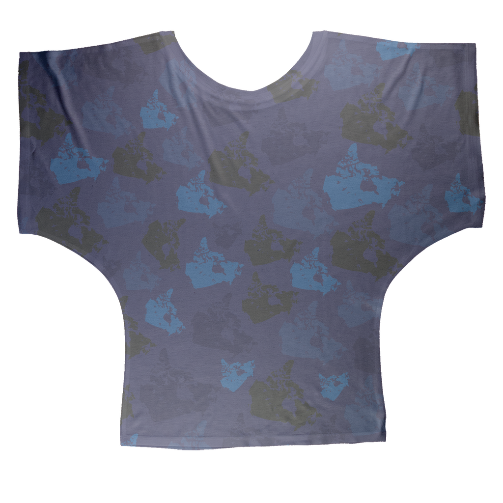 Canada Midnight Sublimation Batwing Top - Custom Camo Clothing - [new_brand] - [camo] - [camoflage] - [apparel] - [location] - [new_brand] - [custom] - [clothing]