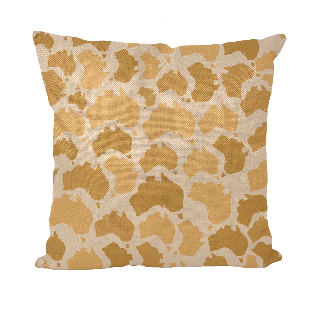 Australia Desert Throw Pillow with Insert - Custom Camo Clothing - [new_brand] - [camo] - [camoflage] - [apparel] - [location] - [new_brand] - [custom] - [clothing]