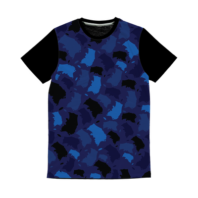 South Korea Midnight Classic Sublimation Panel T-Shirt - Custom Camo Clothing - [new_brand] - [camo] - [camoflage] - [apparel] - [location] - [new_brand] - [custom] - [clothing]