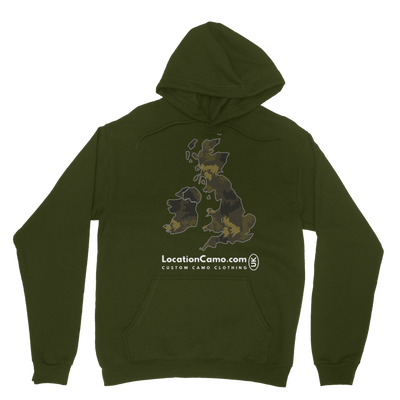 UK Forest Classic Adult Hoodie - Custom Camo Clothing - [new_brand] - [camo] - [camoflage] - [apparel] - [location] - [new_brand] - [custom] - [clothing]