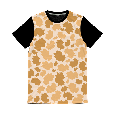 Germany Desert Classic Sublimation Panel T-Shirt - LocationCamo.com