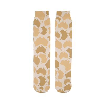 Australia Desert Sublimation Tube Sock - Custom Camo Clothing - [new_brand] - [camo] - [camoflage] - [apparel] - [location] - [new_brand] - [custom] - [clothing]