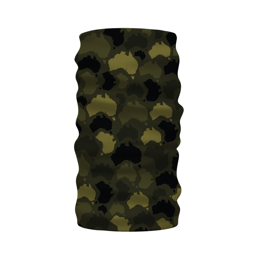 Australia Forest Sublimation Neck Warmer Morf Scarf - Custom Camo Clothing - [new_brand] - [camo] - [camoflage] - [apparel] - [location] - [new_brand] - [custom] - [clothing]