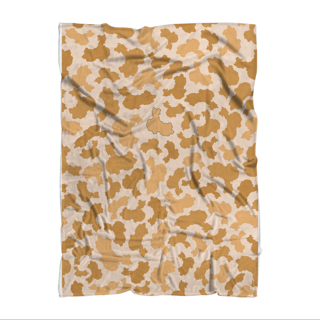 China Desert Sublimation Throw Blanket - LocationCamo.com - [new_brand] - [camo] - [camoflage] - [apparel] - [location] - [new_brand] - [custom] - [clothing]