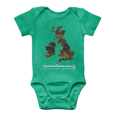 UK Forest Classic Baby Onesie Bodysuit - Custom Camo Clothing - [new_brand] - [camo] - [camoflage] - [apparel] - [location] - [new_brand] - [custom] - [clothing]