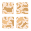 Russia Desert Sublimation Coasters Pack of Four - LocationCamo.com