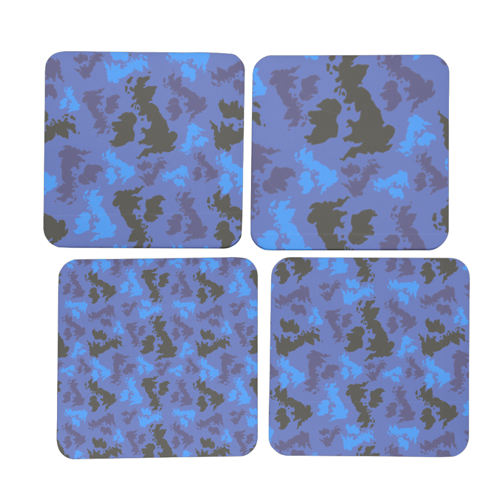 UK Midnight Hardboard Coaster Set of 4 - Custom Camo Clothing - [new_brand] - [camo] - [camoflage] - [apparel] - [location] - [new_brand] - [custom] - [clothing]