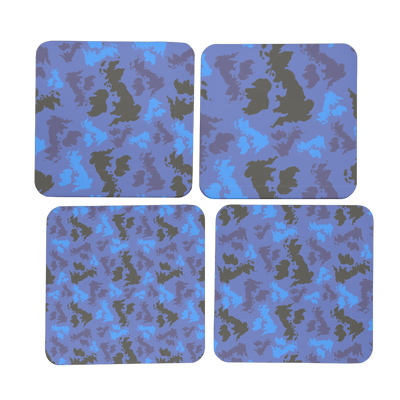 UK Midnight Hardboard Coaster Set of 4 - Custom Camo Clothing - [new_brand] - [camo] - [camoflage] - [apparel] - [location] - [new_brand] - [custom] - [clothing]