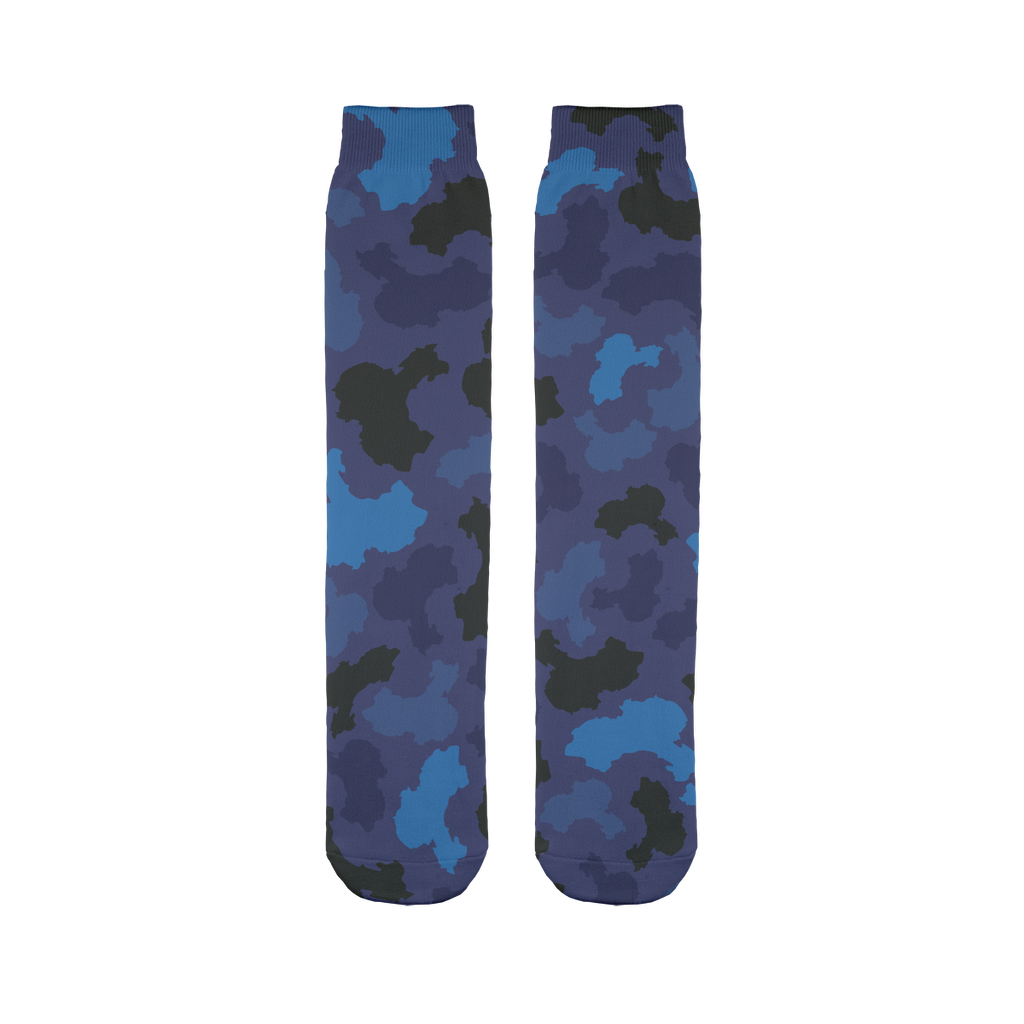 China Midnight Sublimation Tube Sock - LocationCamo.com - [new_brand] - [camo] - [camoflage] - [apparel] - [location] - [new_brand] - [custom] - [clothing]