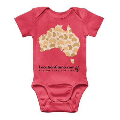 Australia Desert Classic Baby Onesie Bodysuit - Custom Camo Clothing - [new_brand] - [camo] - [camoflage] - [apparel] - [location] - [new_brand] - [custom] - [clothing]