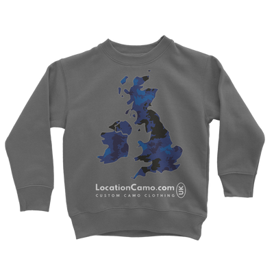 UK Midnight Classic Kids Sweatshirt - Custom Camo Clothing - [new_brand] - [camo] - [camoflage] - [apparel] - [location] - [new_brand] - [custom] - [clothing]