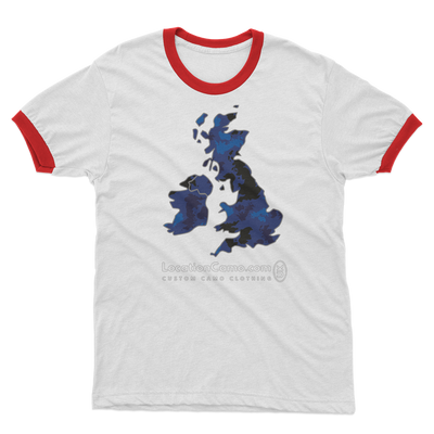 UK Midnight Adult Ringer T-Shirt - Custom Camo Clothing - [new_brand] - [camo] - [camoflage] - [apparel] - [location] - [new_brand] - [custom] - [clothing]