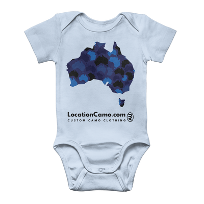 Australia Midnight Classic Baby Onesie Bodysuit - Custom Camo Clothing - [new_brand] - [camo] - [camoflage] - [apparel] - [location] - [new_brand] - [custom] - [clothing]