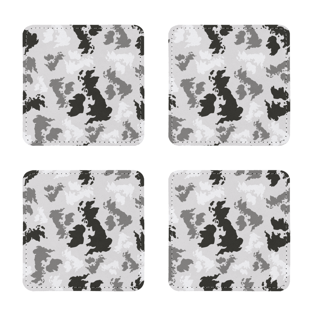 UK Arctic Sublimation Coasters Pack of Four - Custom Camo Clothing - [new_brand] - [camo] - [camoflage] - [apparel] - [location] - [new_brand] - [custom] - [clothing]