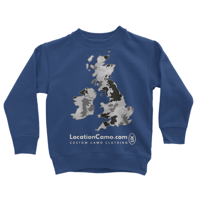 UK Arctic Classic Kids Sweatshirt - Custom Camo Clothing - [new_brand] - [camo] - [camoflage] - [apparel] - [location] - [new_brand] - [custom] - [clothing]