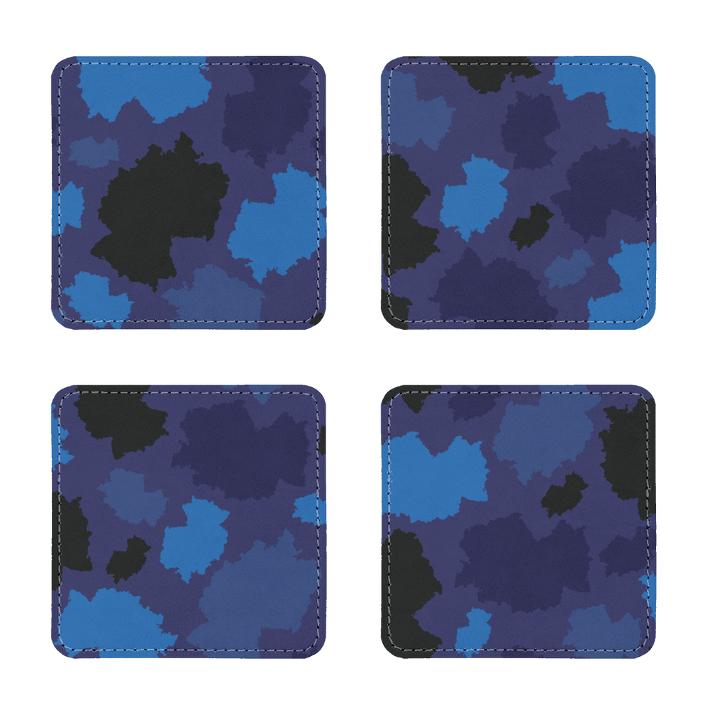 Germany Midnight Sublimation Coasters Pack of Four - LocationCamo.com