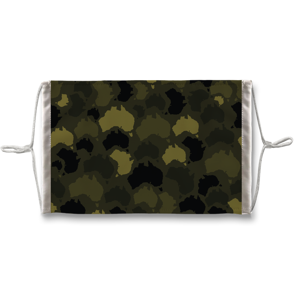 Australia Forest Sublimation Face Mask + 10 Replacement Filters - Custom Camo Clothing - [new_brand] - [camo] - [camoflage] - [apparel] - [location] - [new_brand] - [custom] - [clothing]