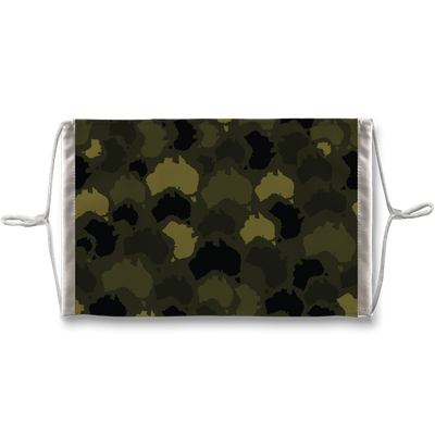 Australia Forest Sublimation Face Mask + 10 Replacement Filters - Custom Camo Clothing - [new_brand] - [camo] - [camoflage] - [apparel] - [location] - [new_brand] - [custom] - [clothing]