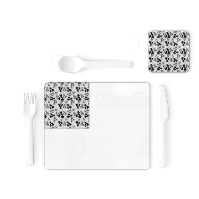 UK Arctic Single Placemat and Coaster Set - Custom Camo Clothing - [new_brand] - [camo] - [camoflage] - [apparel] - [location] - [new_brand] - [custom] - [clothing]