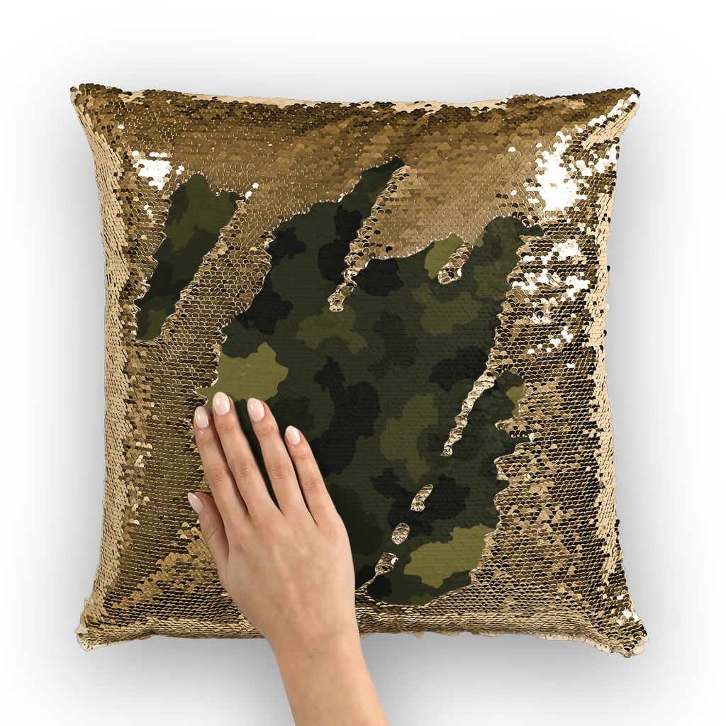 China Forest Sequin Cushion Cover - LocationCamo.com