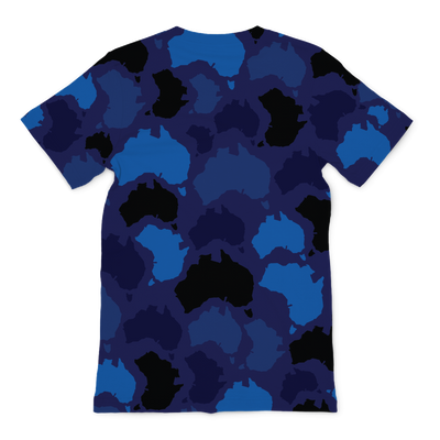 Australia Midnight Premium Sublimation Adult T-Shirt - Custom Camo Clothing - [new_brand] - [camo] - [camoflage] - [apparel] - [location] - [new_brand] - [custom] - [clothing]